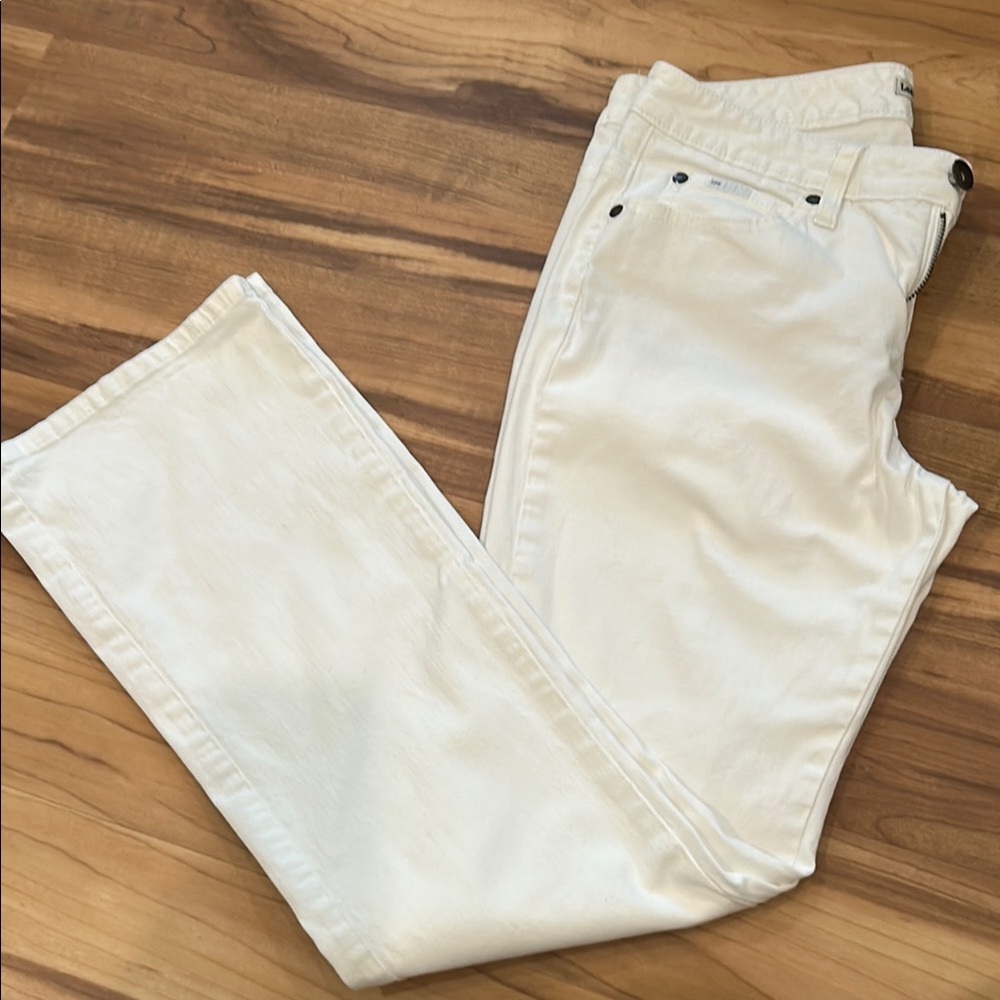 Lee White Straight Leg Jeans Classic Denim